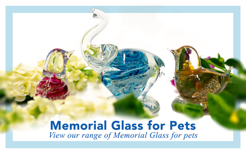 glass art with pet ashes